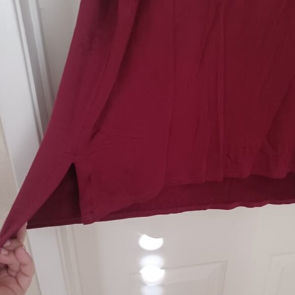 Caslon Cowl Neck Tunic Top Wine S NWOT - Picture 5 of 9